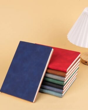 A5 Notebook, 80 gsm PU Leather Lined Journal Notebook A5 Notepad Hardback with Bookmark, 180 Pages, for Office School Home Business Writing
