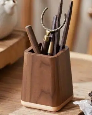 Wooden Pen Holder
